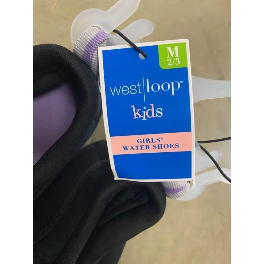 NWT Westloop Water Shoes Size 2/3 Small Kids Purple Summer Beach Pool